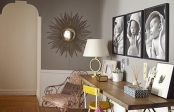 Apartament in Brooklyn decorat cu multe tablouri si fotografii