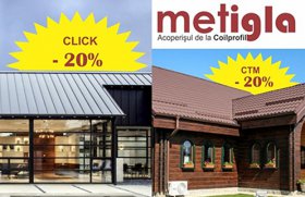 Metigla - acoperisul de la Coilprofil in promotie pana la 30 noiembrie