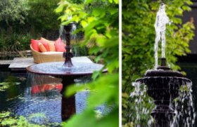 Elemente decorative in amenajarile care utilizeaza apa in diferite ipostaze