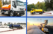 Kit pentru pulverizarea substantelor de dezghetare actionat hidraulic