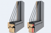 Ferestre din lemn placat cu aluminiu - DesignLine 0.7, 0.8 W/m2 K