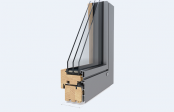 Ferestre din lemn placat cu aluminiu Modern Line/ Living Line
