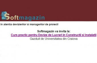 Softmagazin va invita la curs practic pentru Devizieri si Manageri de proiect