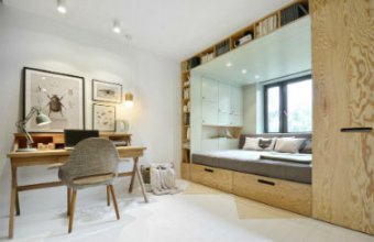 O unitate de depozitare cu mobilier integrat va ajuta sa eficientizati spatiul