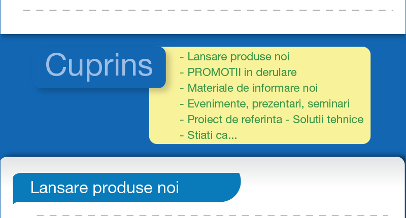 Lansare produse noi