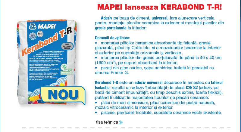 MAPEI lanseaza KERABOND T-R