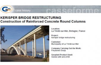 Reconstructia podului KERISPER cu cofraje reutilizabile GEOTUB