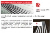 ACO Drainlock - gratare longitudinale premiate cu Red Dot design award