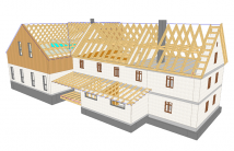 Software 3D - CAD pentru constructii din lemn, structuri de sprijin si asamblarea elementelor