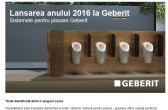 Lansarea anului 2016 la Geberit - sisteme performante pentru pisoare 