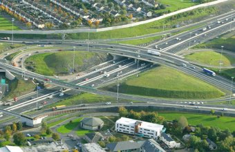 Cum au ajutat panourile Geotub la extinderea autostrăzii M50 din Dublin