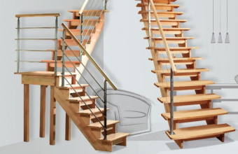 Scari pe structura din lemn