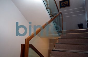 Balustrade din inox, otel, sticla si lemn