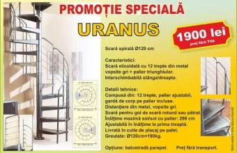 Scara în spirală Uranus - Promoție specială