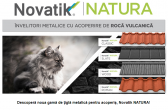Descoperă Novatik NATURA | O nouă generație de țigle metalice cu acoperire de rocă vulcanică