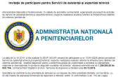 Invitație de participare pentru Servicii de asistență și expertiză tehnică