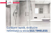 Timeless, sticla anti-corozivă pentru cabinele de duş