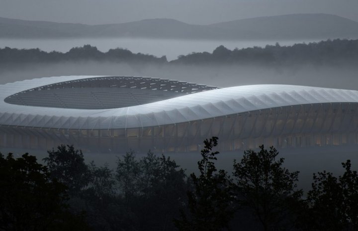 Primul stadion din lume construit din lemn 