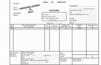 Tipizate personalizate pentru facturi, chitantiere, avize, bonuri de consum, bonuri de comanda, CMR-uri