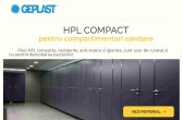 HPL COMPACT pentru compartimentari sanitare || GEPLAST  