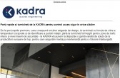Porți rapide și turnicheți de la KADRA pentru control acces sigur în orice clădire