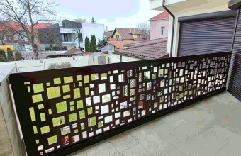Balustrade decorative din material HPL pentru exterior