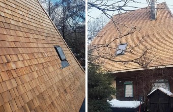 Șindrilă din lemn pentru acoperișuri