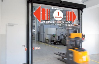 Uşă rapidă de interior pentru centrele logistice – Butzbach Novosprint
