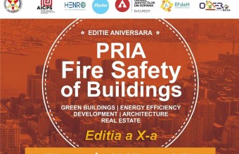 Ediția aniversară cu numărul 10 a conferinței PRIA Fire Safety of Buildings, 30 martie la Grand Hotel Bucharest