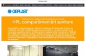 HPL compact de la GEPLAST – ideal pentru spații cu grad sporit de umezeală