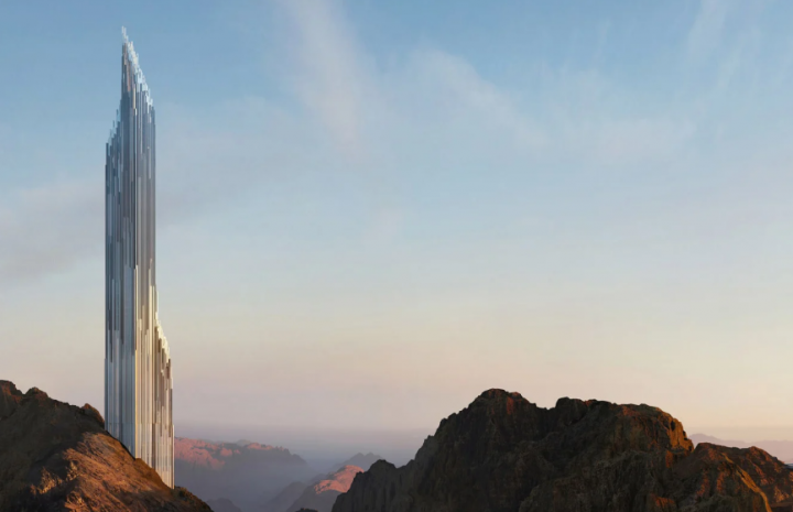 Un mega zgârie-nori în vârf de munte conceput de Zaha Hadid Architects în cadrul controversatului proiect Neom