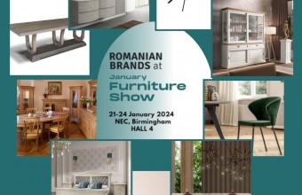 9 firme de mobilier din România au propus noi colecții la târgul internațional January Furniture Show din Birmingham