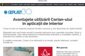 Geplast vă prezintă avantajele utilizării Corian-ului în aplicații de interior