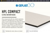 HPL compact cu miez negru pentru mobilier si compartimentari interioare
