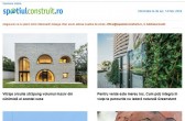 Vitraje arcuite străpung volumul masiv din cărămidă al acestei case
