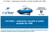 1st Criber - experienta, inovatie si solutii durabile din 1998