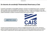Un deceniu de excelență: Parteneriatul Americasa și Cais