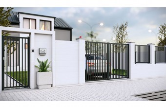 Porti si garduri din aluminiu pentru amenajari de exterior