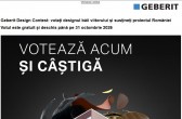Geberit Design Contest: votați designul băii viitorului și susțineți proiectul României